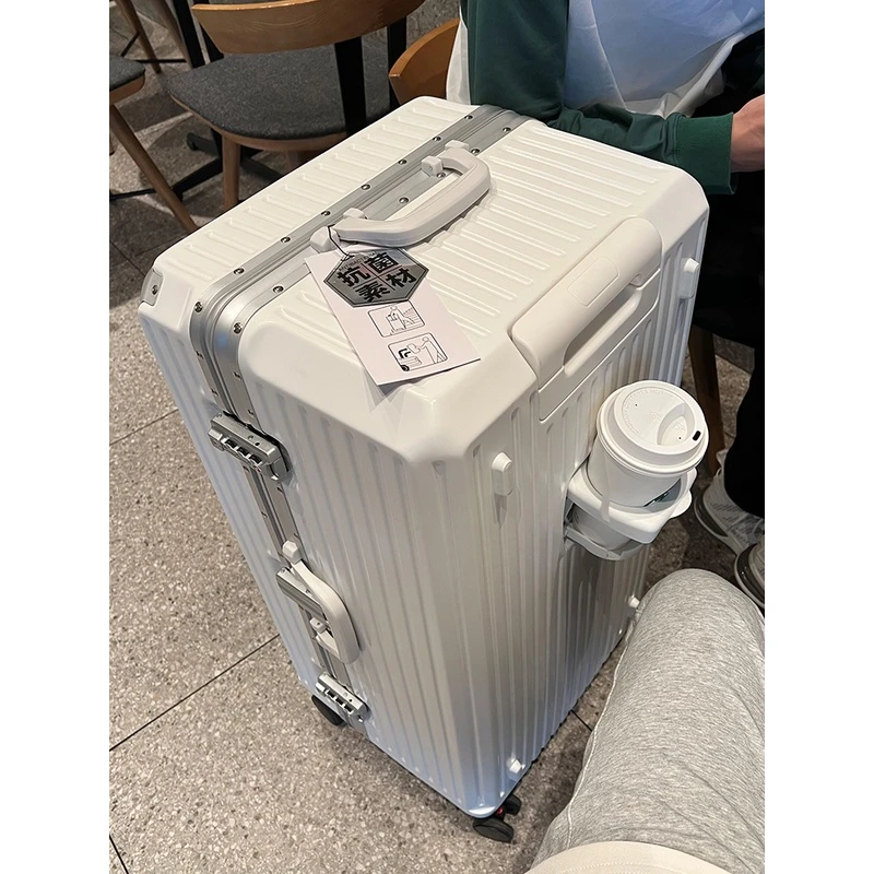 大容量铝框行李箱多功能拉杆箱30寸皮箱万向轮新款旅行箱子男女28