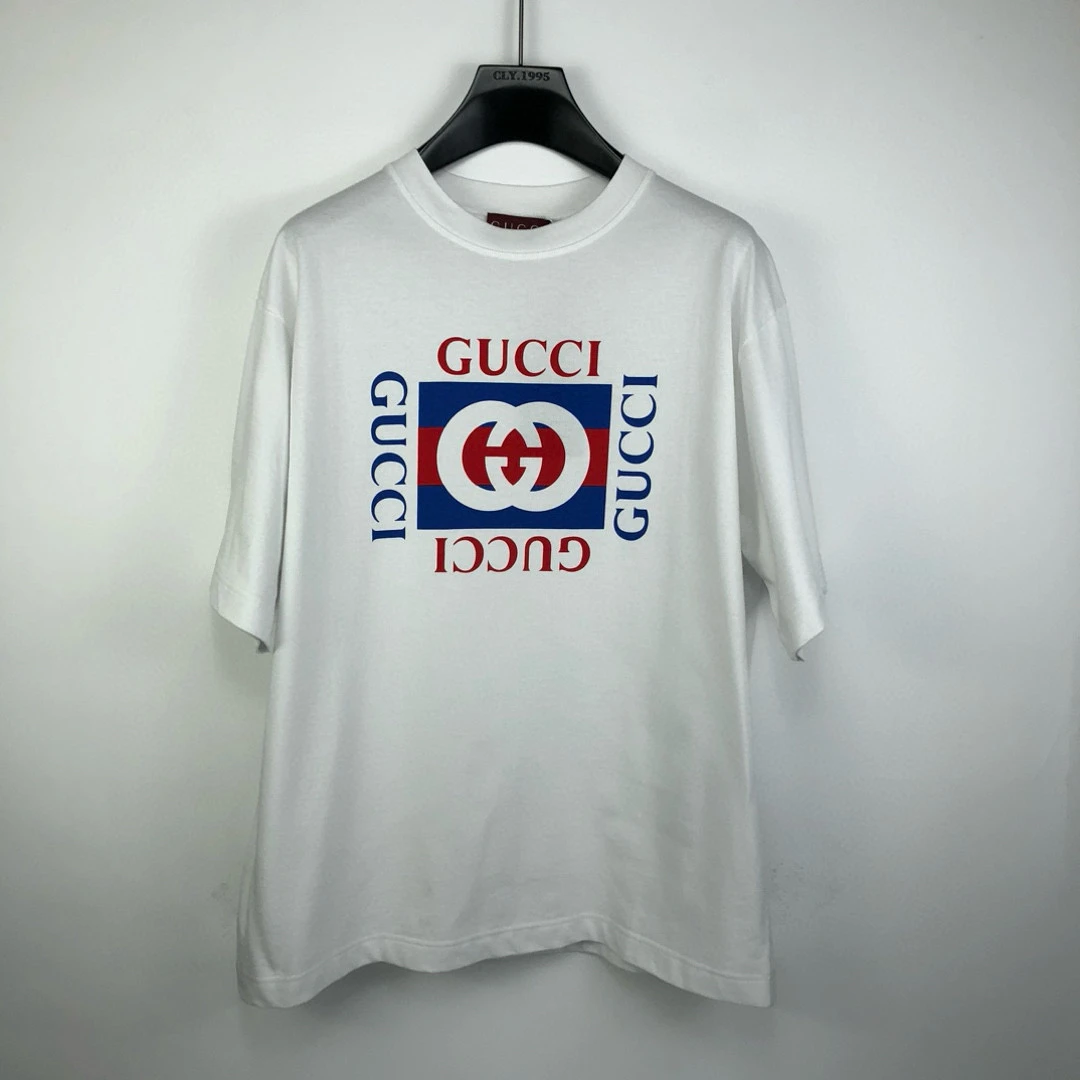 GUCCI/古驰  微宽松版型印花圆领短袖T恤 2431025