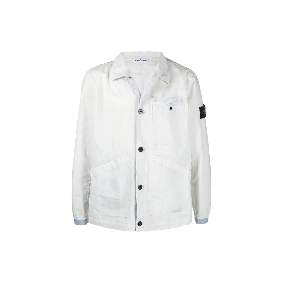 STONE ISLAND/石头岛正品男士涂层防风防雨翻领夹克冲锋衣2311014