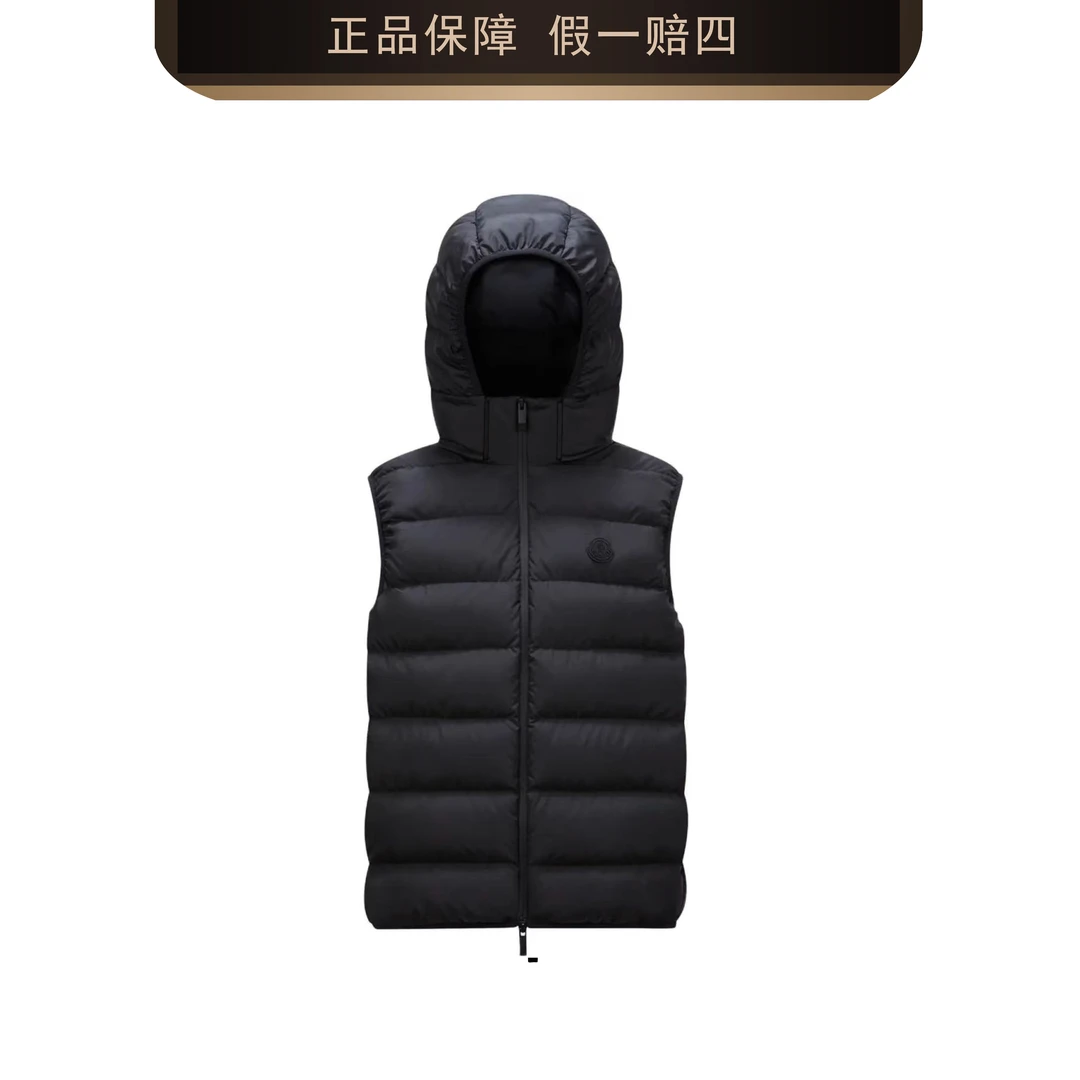 Moncler/盟可睐  黑色连帽羽绒马甲 2461011