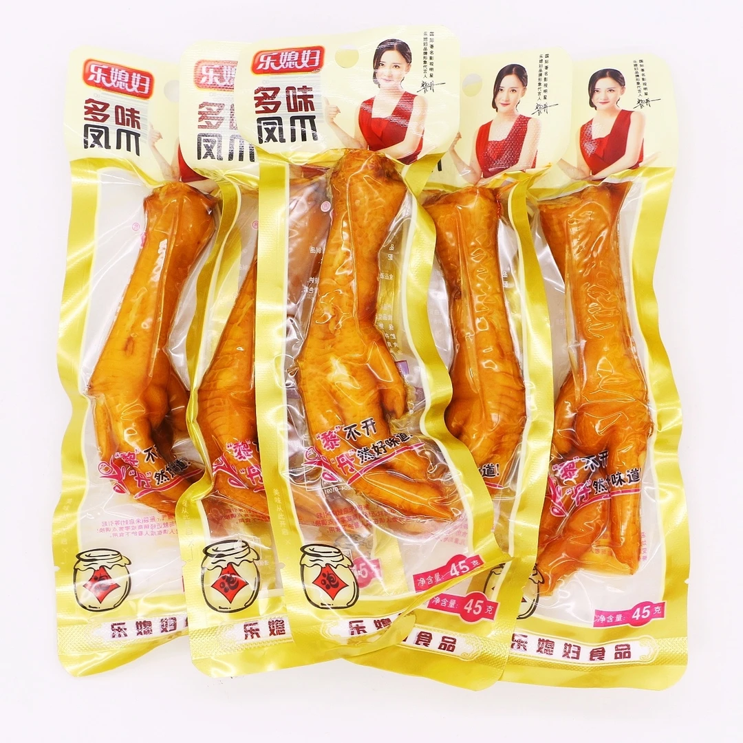 乐媳妇多味凤爪45g*15支小袋装野山椒泡鸡爪香酥卤味大鸡脚小零食