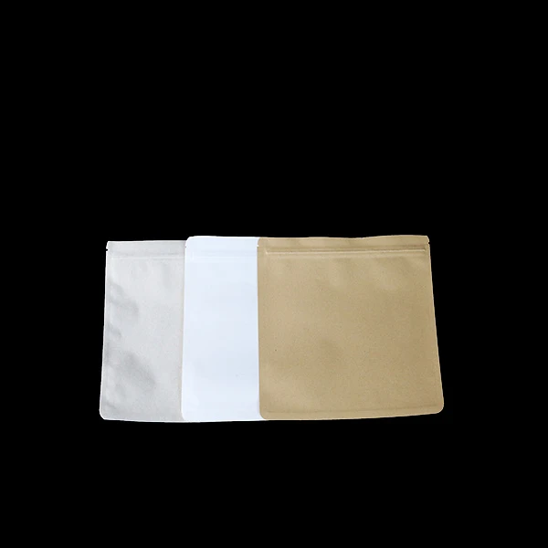 空白357克200克100克茶饼防潮样品袋牛皮纸铝箔自封袋可定制logo