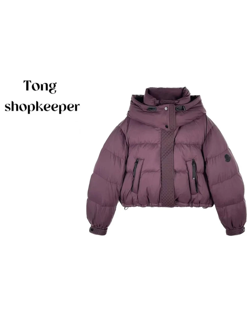 QJ/彤掌柜169011 秋冬新款加厚面包服立领连帽加厚羽绒服外套