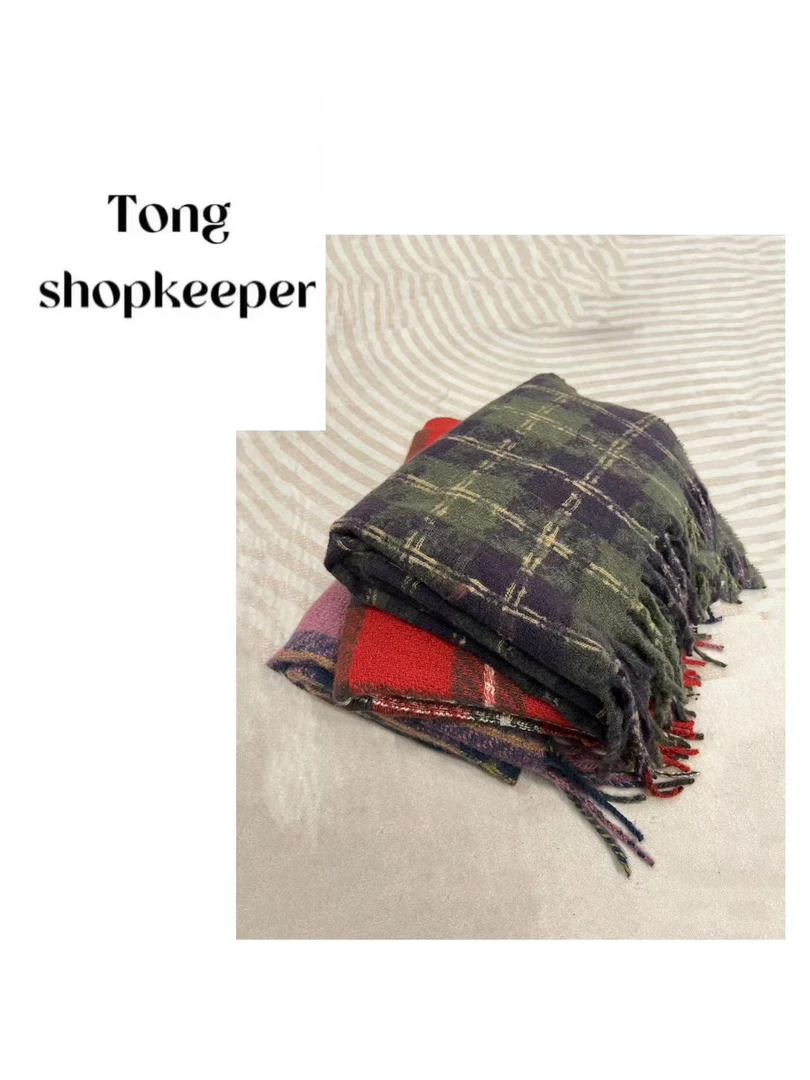 QJ/彤掌柜1681106 冬款2025加厚静奢风气质百搭时尚双面保暖围巾