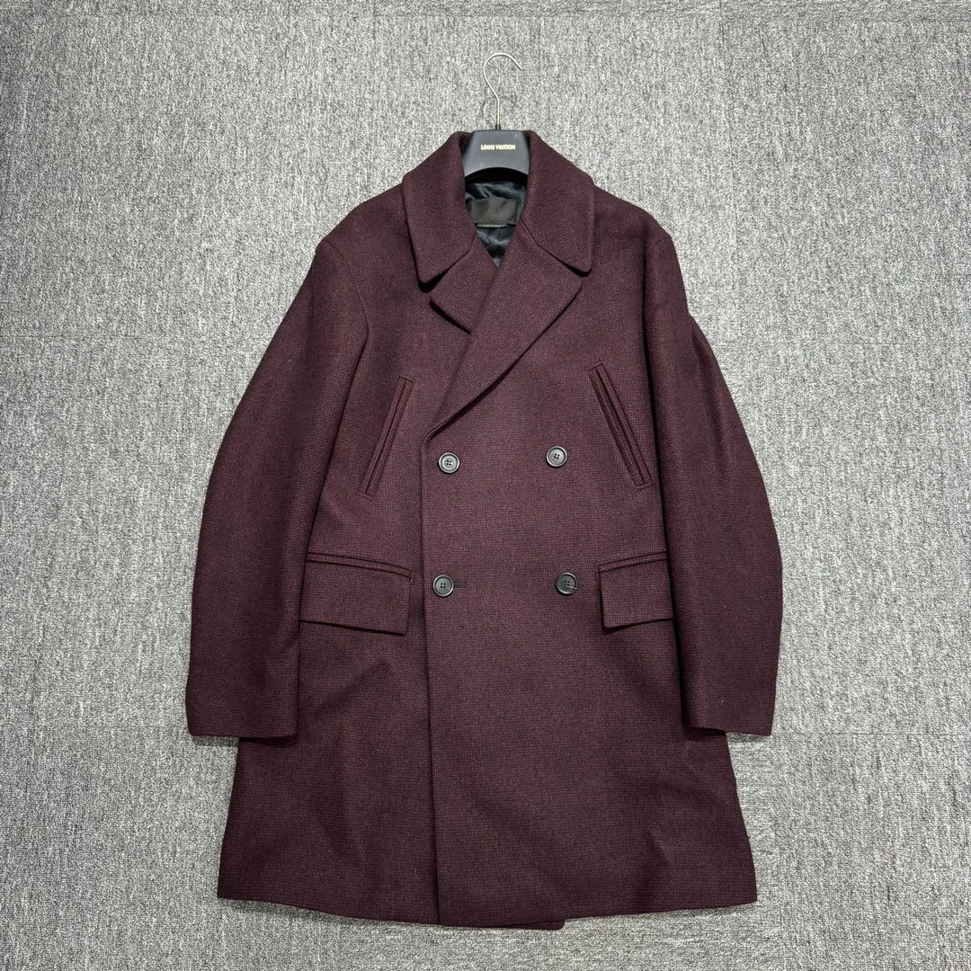 Prada 红色羊绒风衣/s码/98新/08368