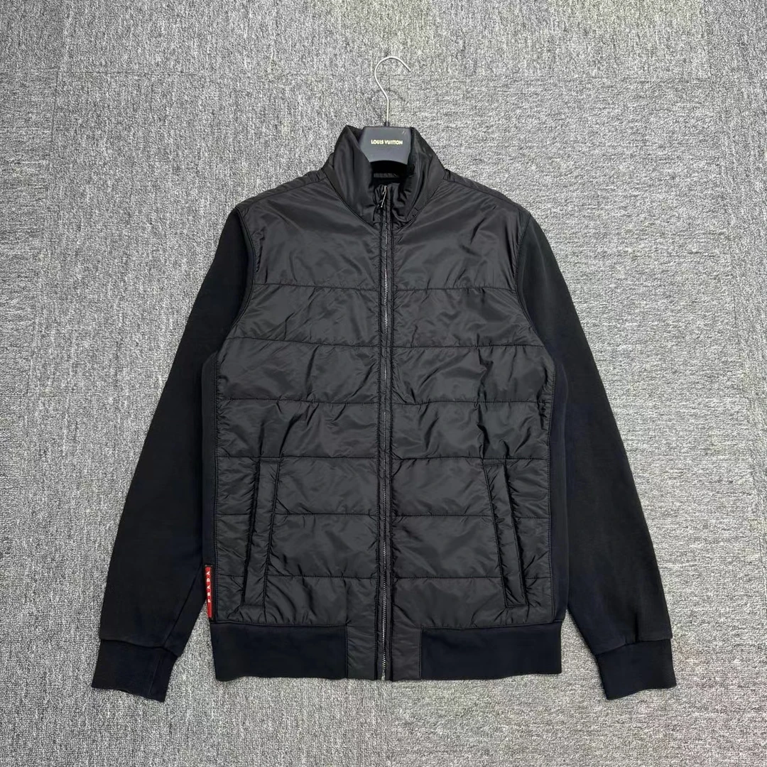 Prada 棉服拼接针织夹克/11031/L码 /98新 /公价13250