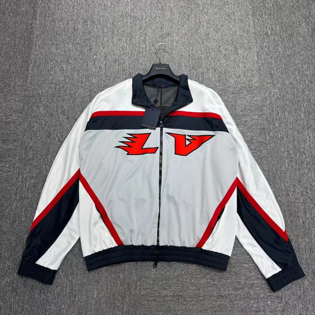 louis vuitton lv 刺绣拼色logo赛车服/12043/5L码/全新带吊