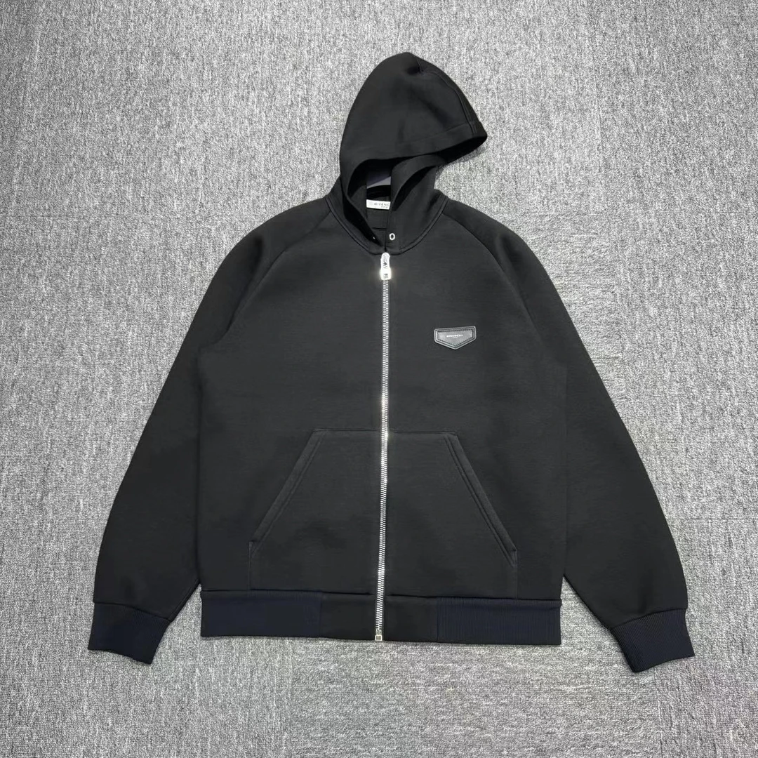 Givenchy 皮质徽标 太空棉 帽衫/06683 /M码/98新 公价：7600