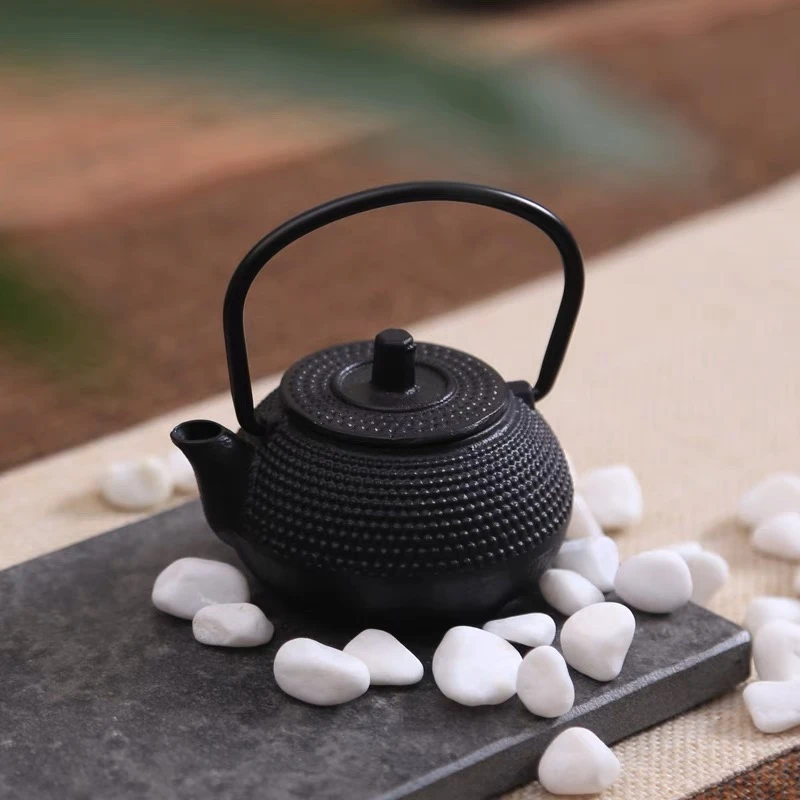 迷你铁壶日式功夫铸铁茶壶袖珍壶铸铁茶具掌中壶复古小茶宠迷你壶