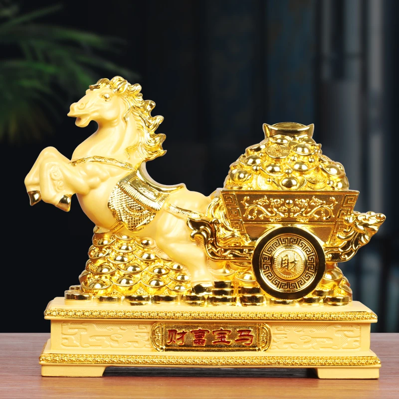 财富宝马存钱罐摆件开业乔迁新居礼品招财吉祥物十二生肖马工艺品