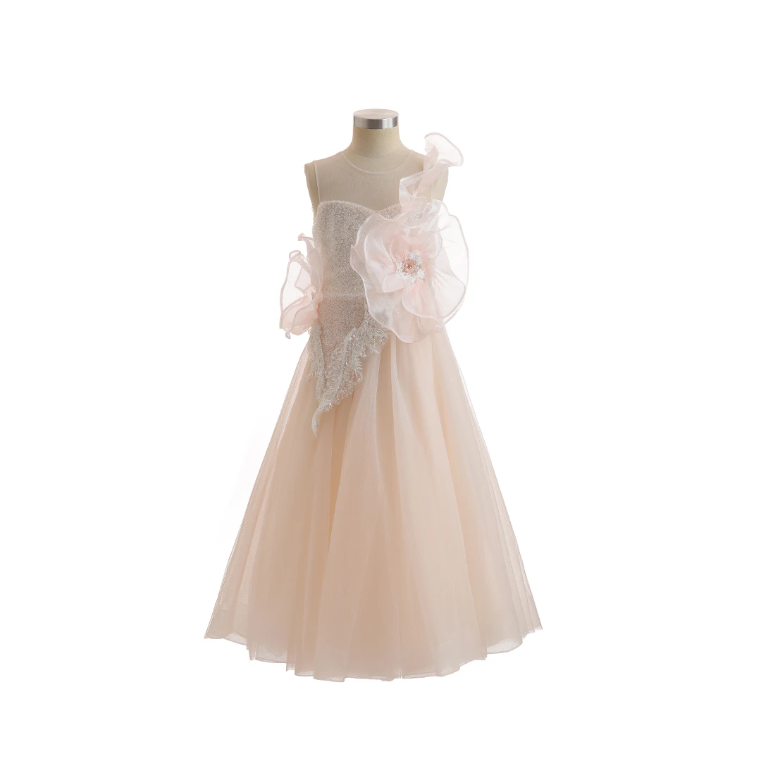 MWL407AB58夏羽墨儿童礼服女童公主裙高端气质生日走秀优雅花童