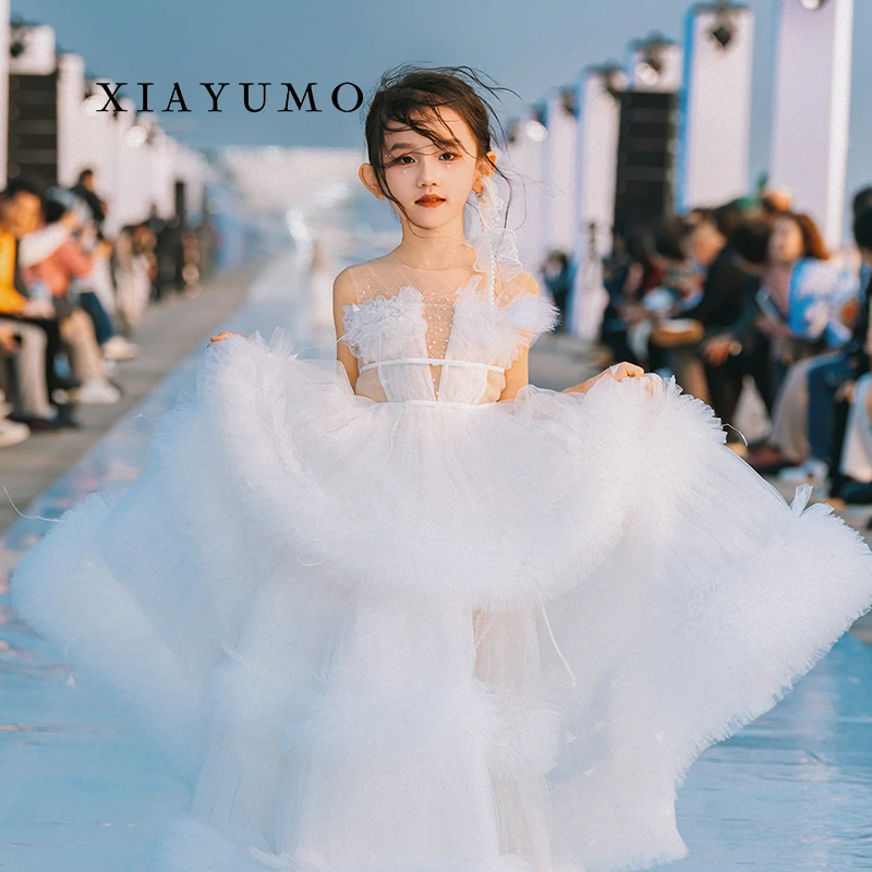 39LM553夏羽墨儿童礼服高端小众公主裙婚礼花童生日走秀演出服