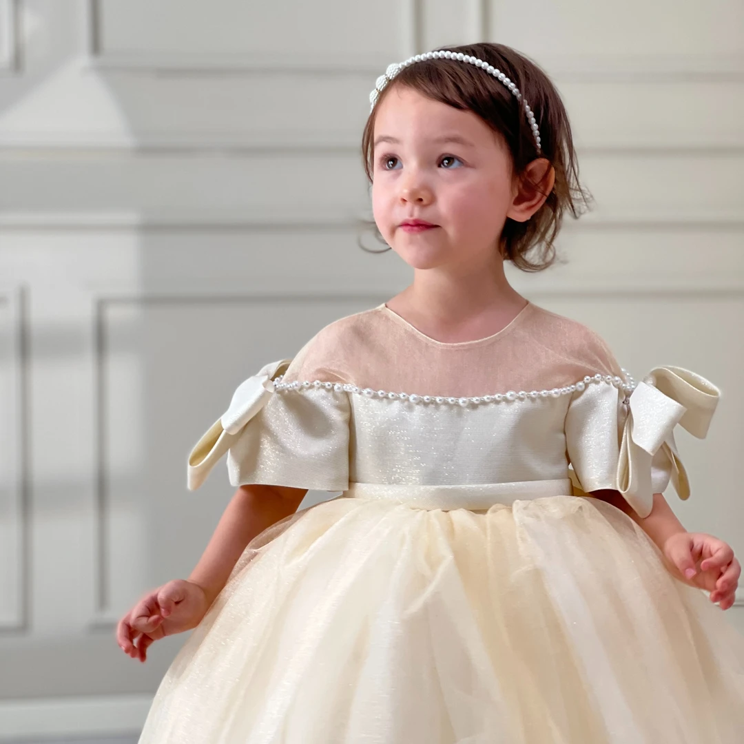 XYM1581001夏羽墨儿童礼服高端小众女童公主裙婚礼花童生日演出服