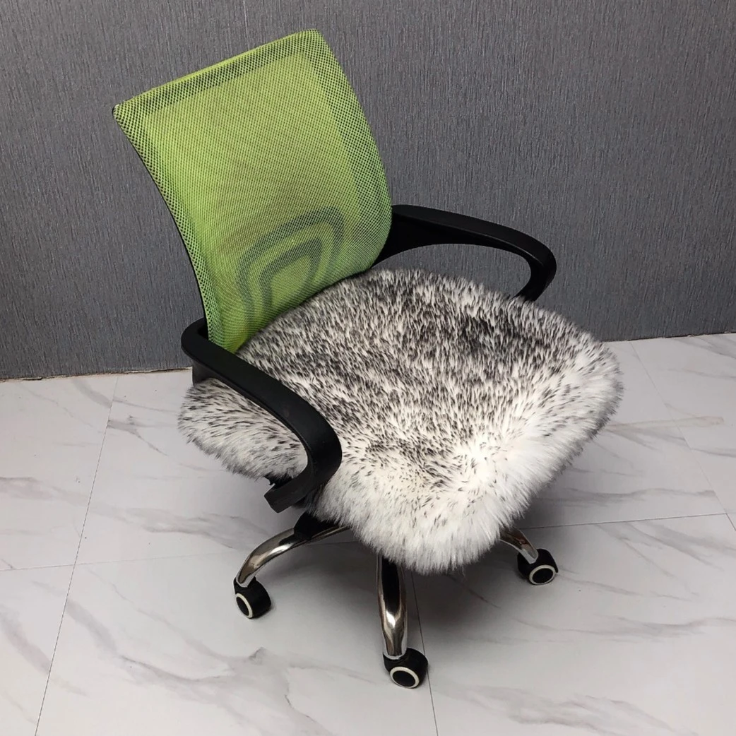 北欧毛绒椅垫加厚办公室久坐座椅垫学生电脑椅屁股垫家用餐椅垫