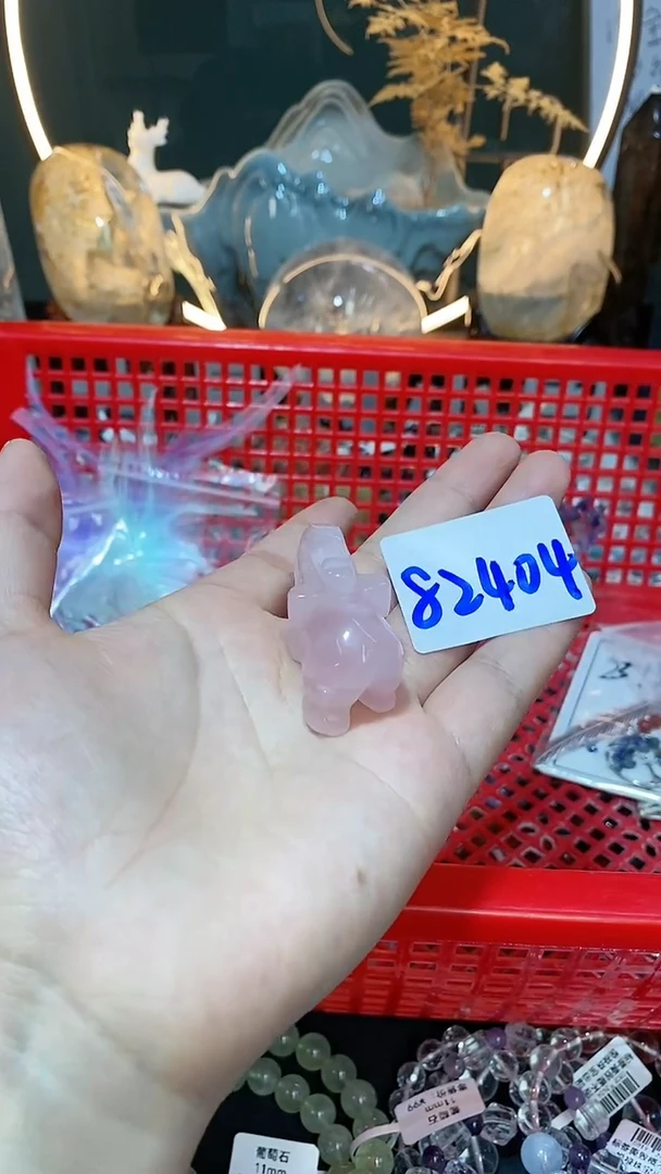 【闪购商品】水晶雕刻未镶嵌水晶大象04