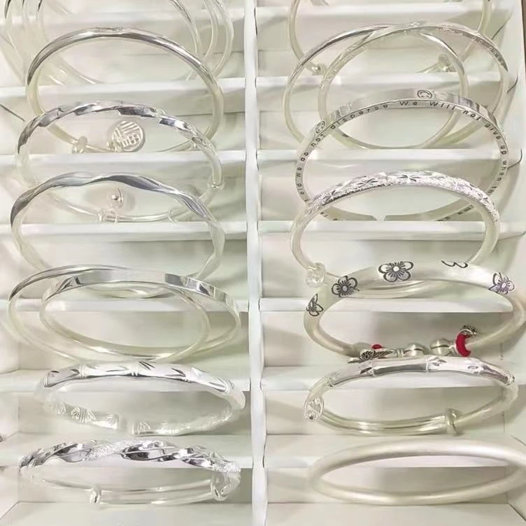 足银手镯 7度银饰手镯专属链接时尚百搭简约