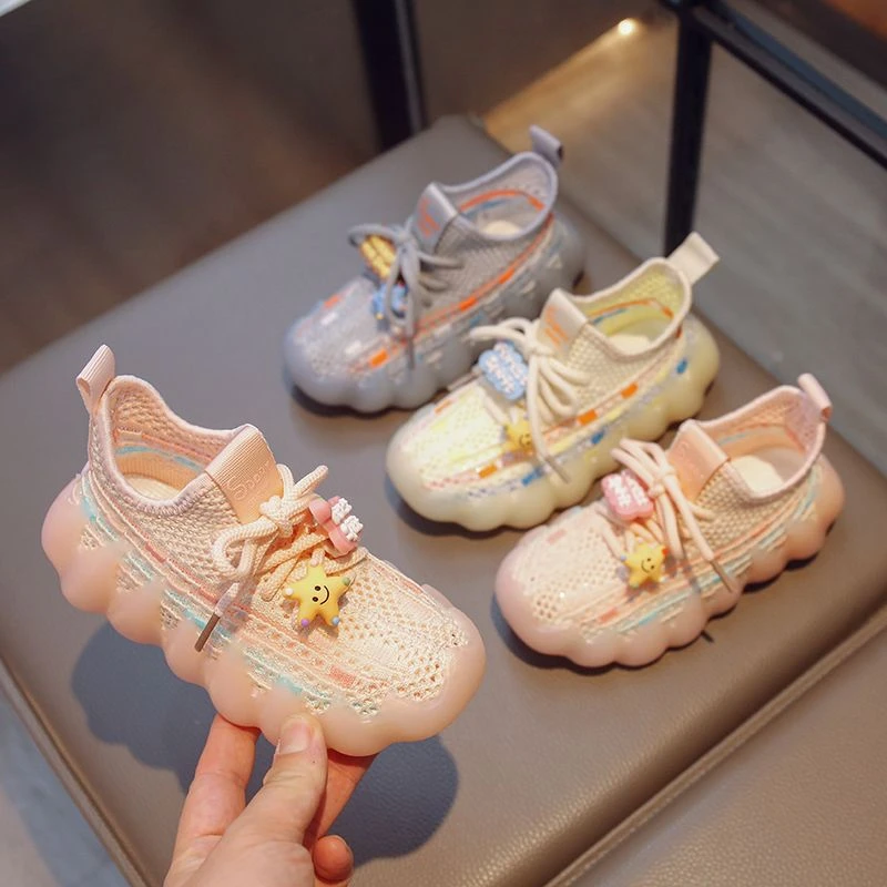 【儿童椰子鞋】夏季新款儿童运动网面透气椰子鞋男女童运动鞋科学