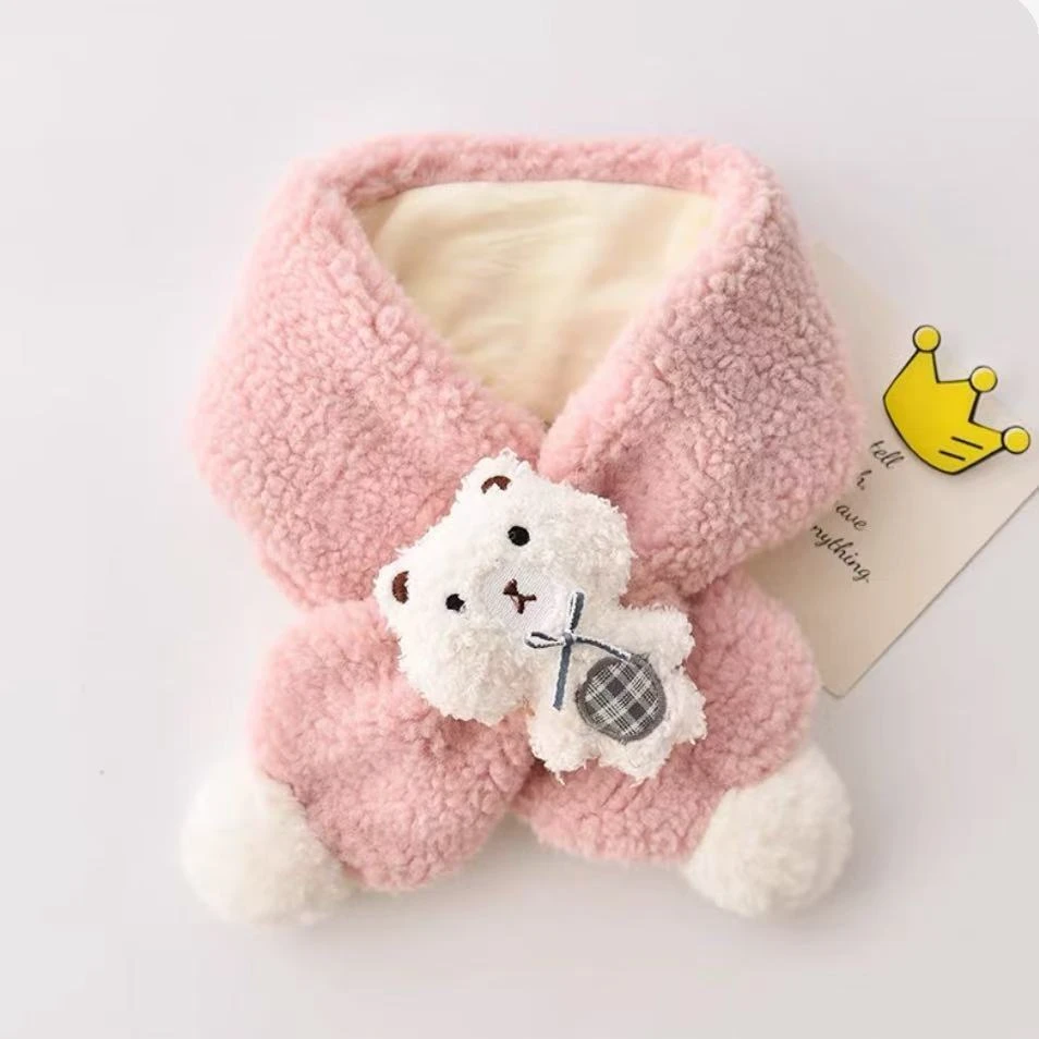 儿童围巾冬季宝宝加厚保暖围脖婴儿男女童韩版可爱加绒针织脖套潮