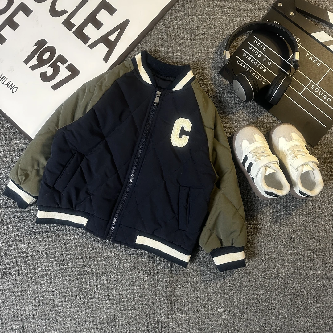 【现货】新款棒球服韩版加厚休闲拼接夹克外套