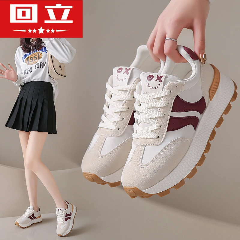 回立正品阿甘鞋女2024春季新款韩版百搭学生休闲鞋透气运动鞋