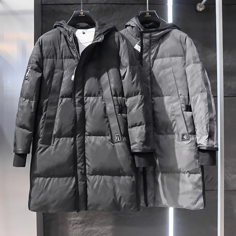 阿家的男装冬季中长羽服外套3203