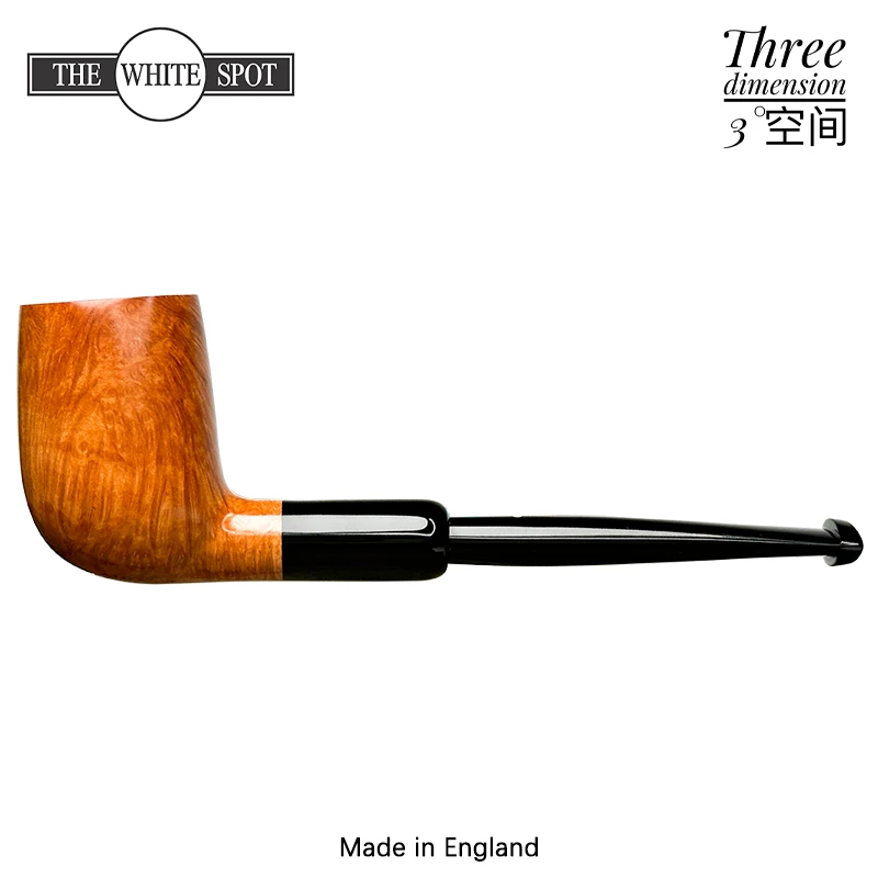 英国The White Spot Root Brlar 3112原木色直式军插石楠木烟斗
