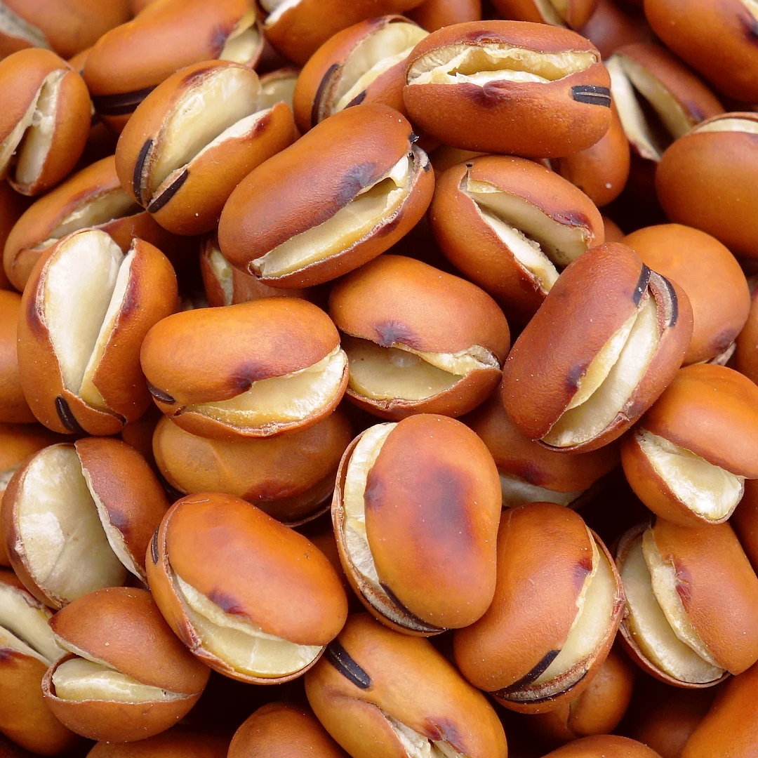 近期新货铁锅炒蚕豆原味胡豆酥松传统炒货零食干炒大豆子香脆