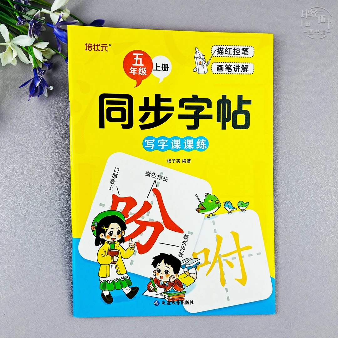 语文五年级上册同步练字帖人教版五年级同步练字帖课本生字练字帖