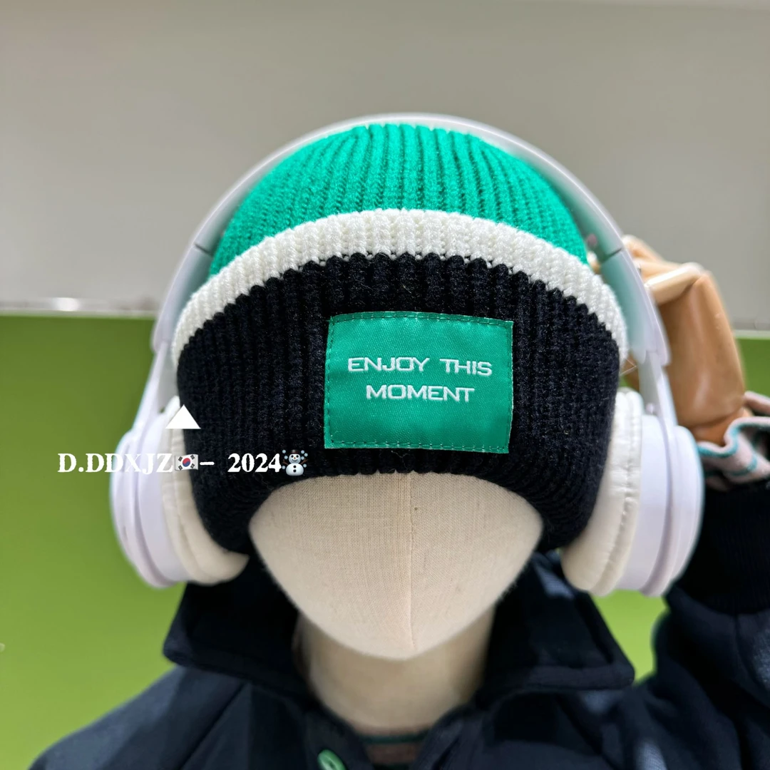 【冬款.配饰】滚滚家 韩系 户外百搭款儿童款拼色毛线帽 DKMZ027