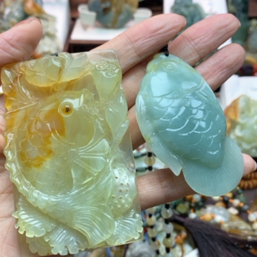 【闪购商品】岫玉挂件未镶嵌余**莲