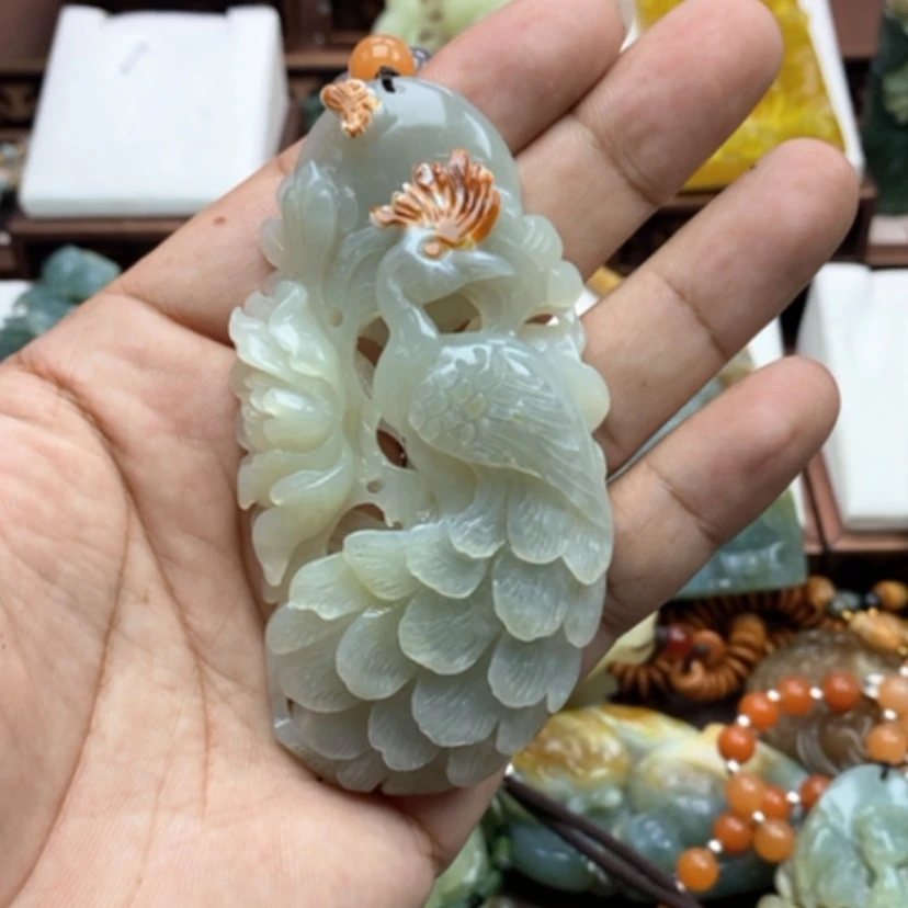 【闪购商品】蛇纹石玉挂件未镶嵌龙*