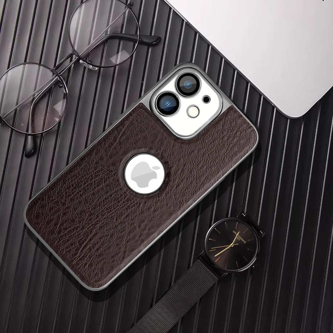适用于苹果11高档手机壳鳄鱼皮纹高端轻薄防摔商务全包