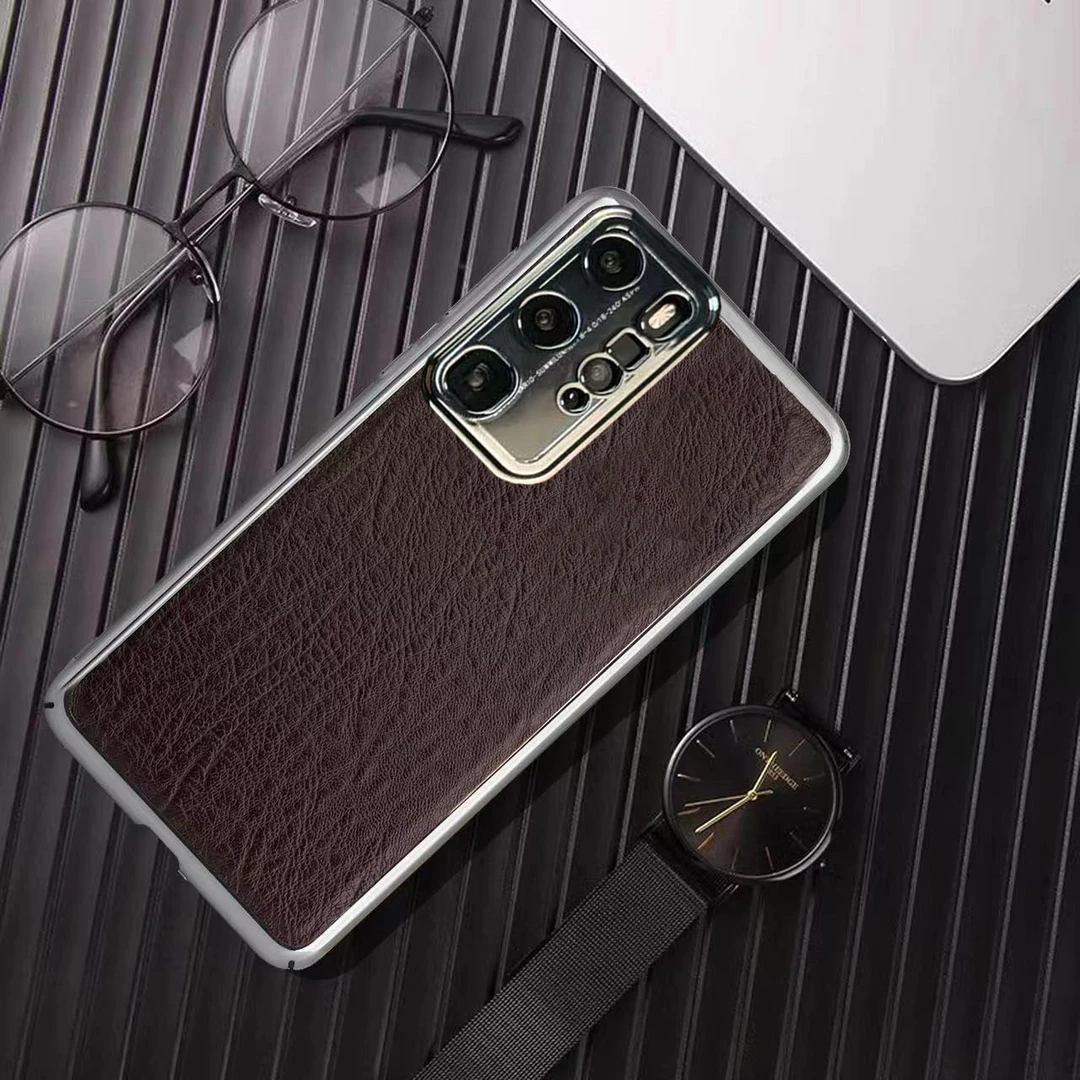 适用于华为P40Pro高档手机壳鳄鱼皮纹高端轻薄防摔商务全包