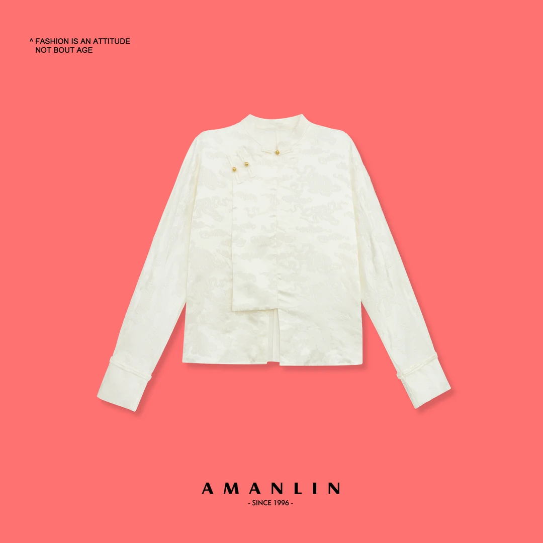 新中式春季新款(桑洛)盘扣长袖上衣Hg00179