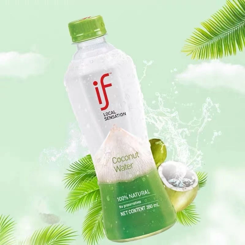 泰国进口100%椰子水350ml*7瓶0脂NFC果汁含电解质饮料