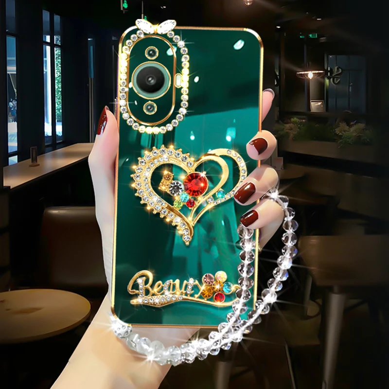 华为nova11手机壳防摔镶钻女款高级感精准孔位5G版轻奢保护套个性