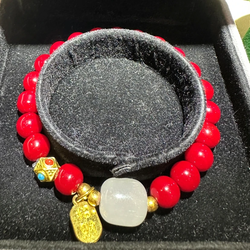 时尚单圈红色气质手链耳钉女戒拍一发三F1