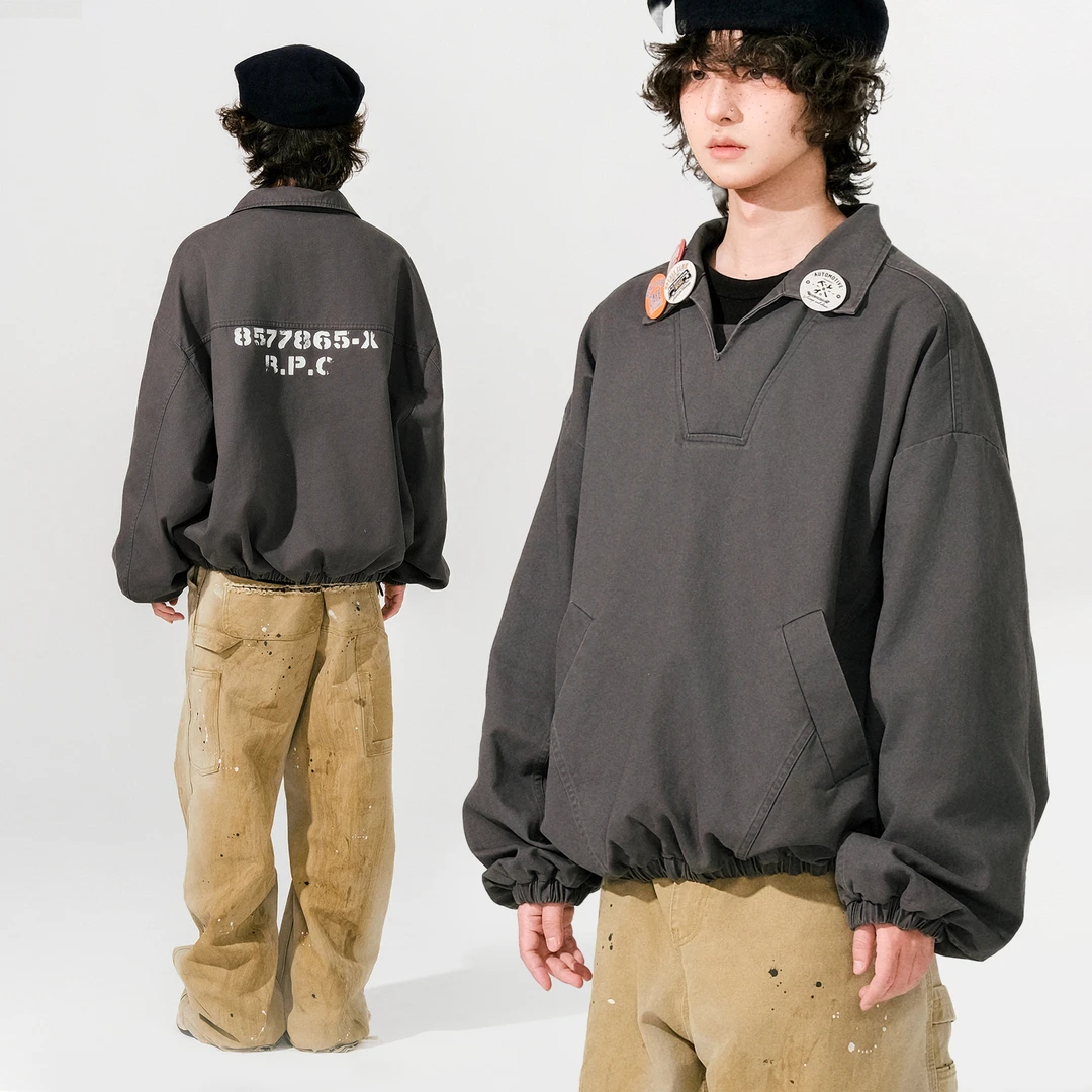 BPCALL24AW 阿尔法训练服短款bomber廓形复古美式重磅夹克