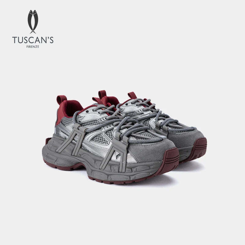 TUSCAN'S时尚经典厚底增高休闲老爹鞋女款通勤老爹鞋