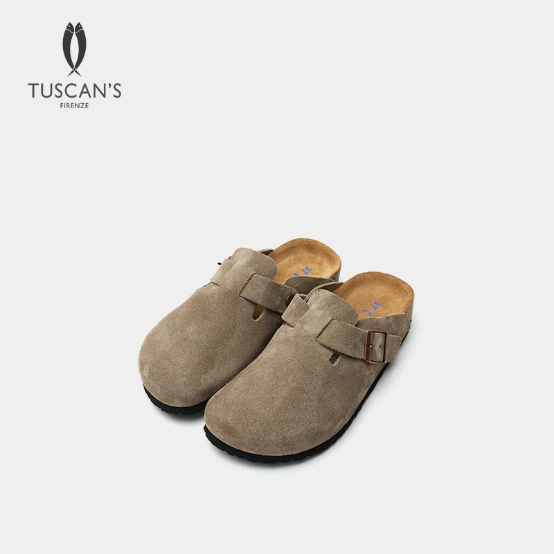 TUSCAN'S博肯包头拖鞋软底透气圆头女士百搭轻便拖鞋TS时代双鱼