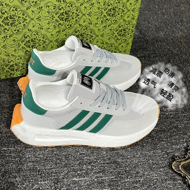 夏季新款网面休闲舒适运动超轻真爆阿甘慢跑鞋时尚正码正拍