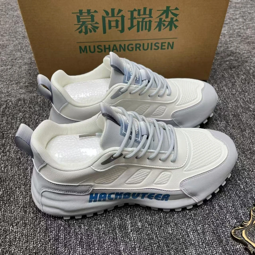 慕尚瑞森A092冬季全皮面情侣款高端时尚休闲鞋增高鞋