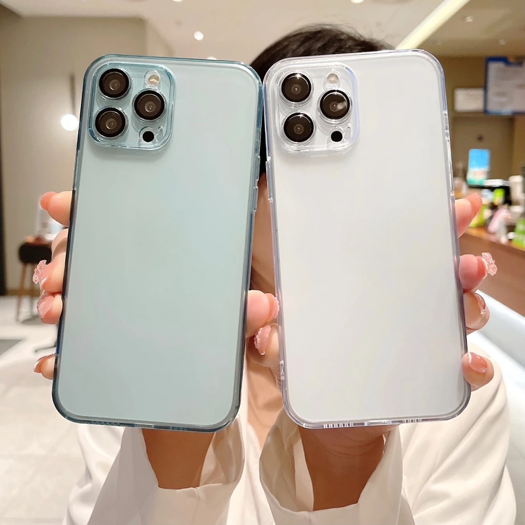 适用苹果13玻璃壳镜头全包12promax防尘防摔手机壳