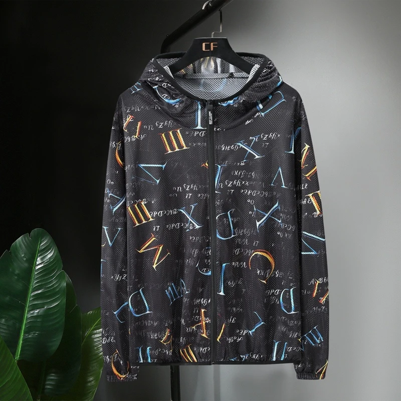 加肥加大码防晒衣夏季肥佬薄款冰丝网眼胖子男款防晒服300斤外套