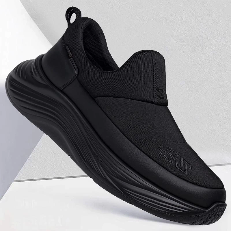 男鞋冬季2025新款旅游休闲鞋子潮鞋一脚蹬百搭软底男士跑步运动鞋