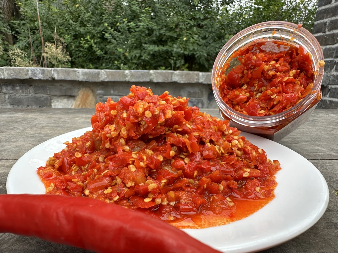 蒜蓉辣椒酱小米辣剁椒农家手工自制剁椒酱下饭菜拌粉拌面280g