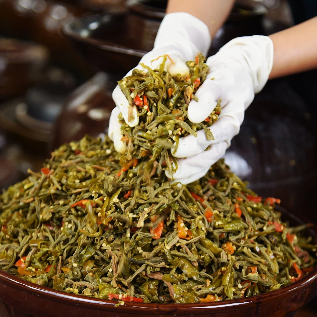 高沙柳山里人家专属链接湖南邵阳坛子豆角扎农家纯手工下饭菜500g