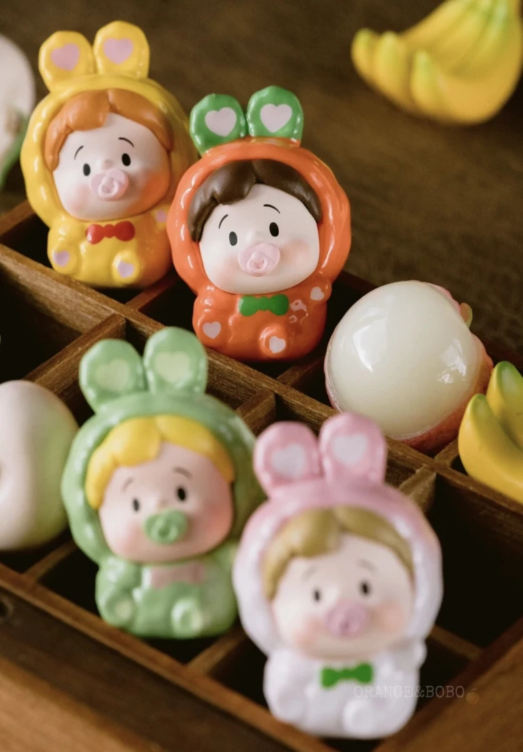 【拆袋】放肆生长潮玩小花卷豆豆兔系列萌粒潮玩摆件盲袋手办