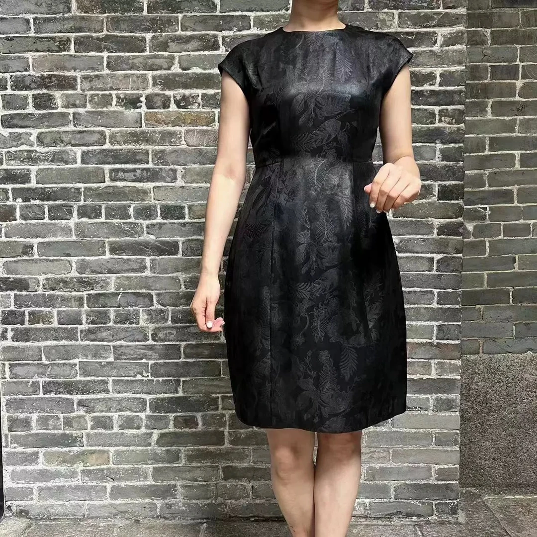 【香云故里】凤舞九天系列桑波缎香云纱女装连衣裙XB23A-14G659