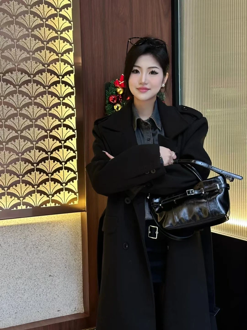 S51-S100 金家夫人小众单肩斜挎真皮女包